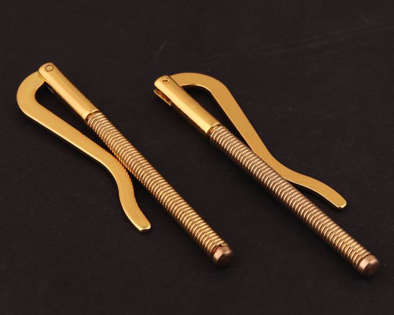 6 Stück Gold Feder Metall Geldscheinklammer Für Brieftasche Machen Hardware Liefert Frühling Geldklammern Lange Geldbörse Männer von LeatherWorldcraft