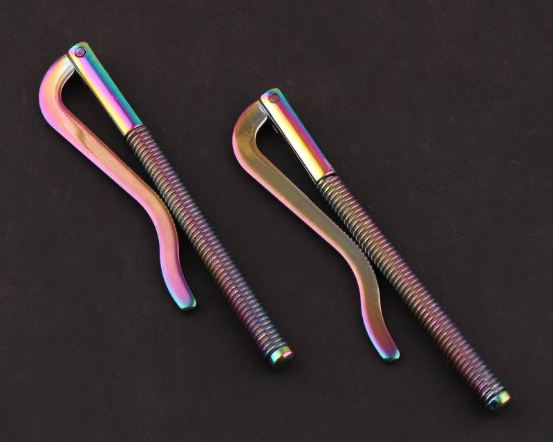 Regenbogen Geldscheinklammern 5 Stück 80mm Geldbörse Clips Diy Clip Brieftasche Zubehör Für Leder Handwerk Werkzeug Lange Geldscheinklammer Männer von LeatherWorldcraft