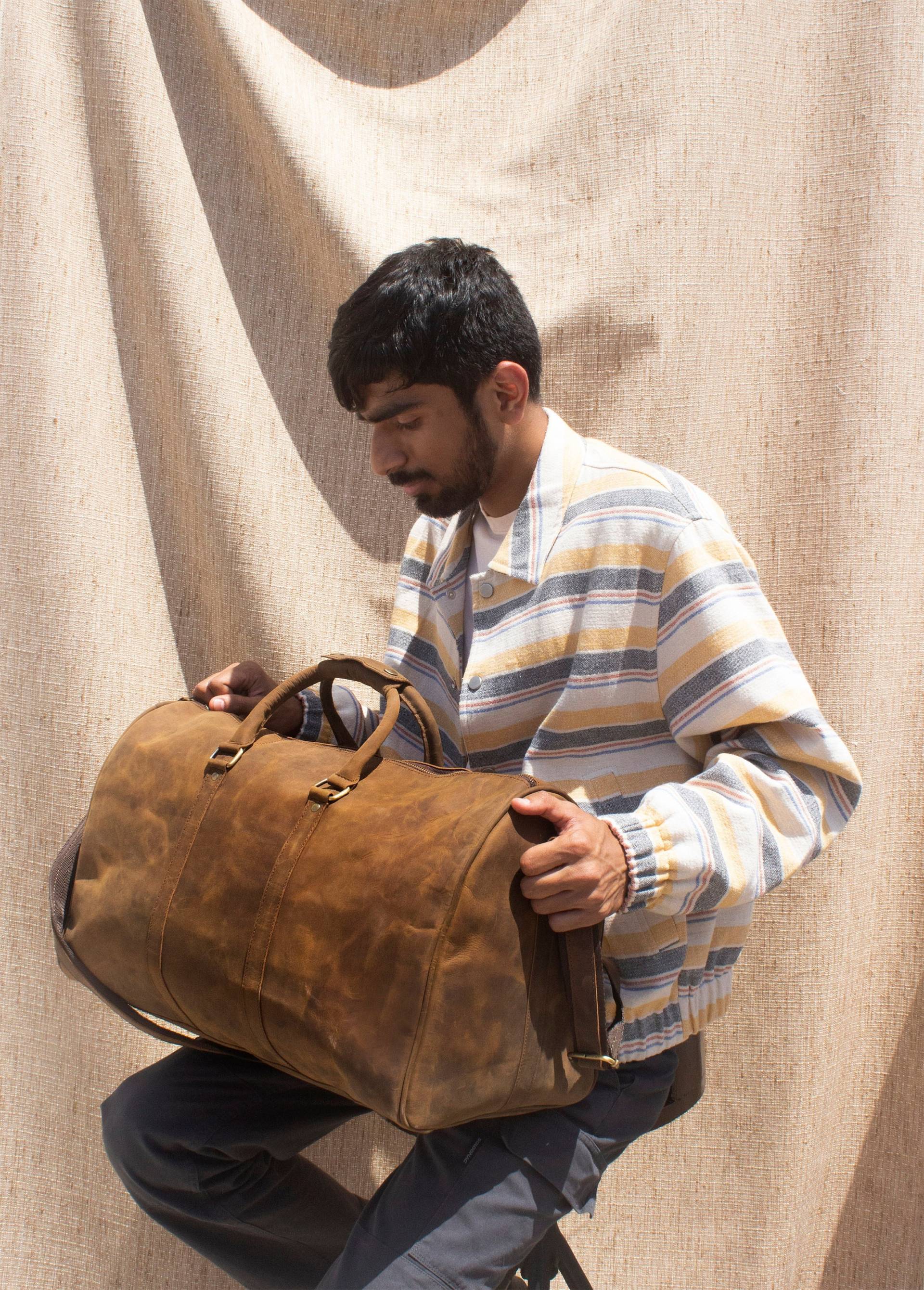 Leder Seesack Handgefertigte Weekender Sporttasche Männer Urlaub Duffel Bag Reisetasche Overnight Bag, Weekender, Groomsmen Geschenk von Leatherewery