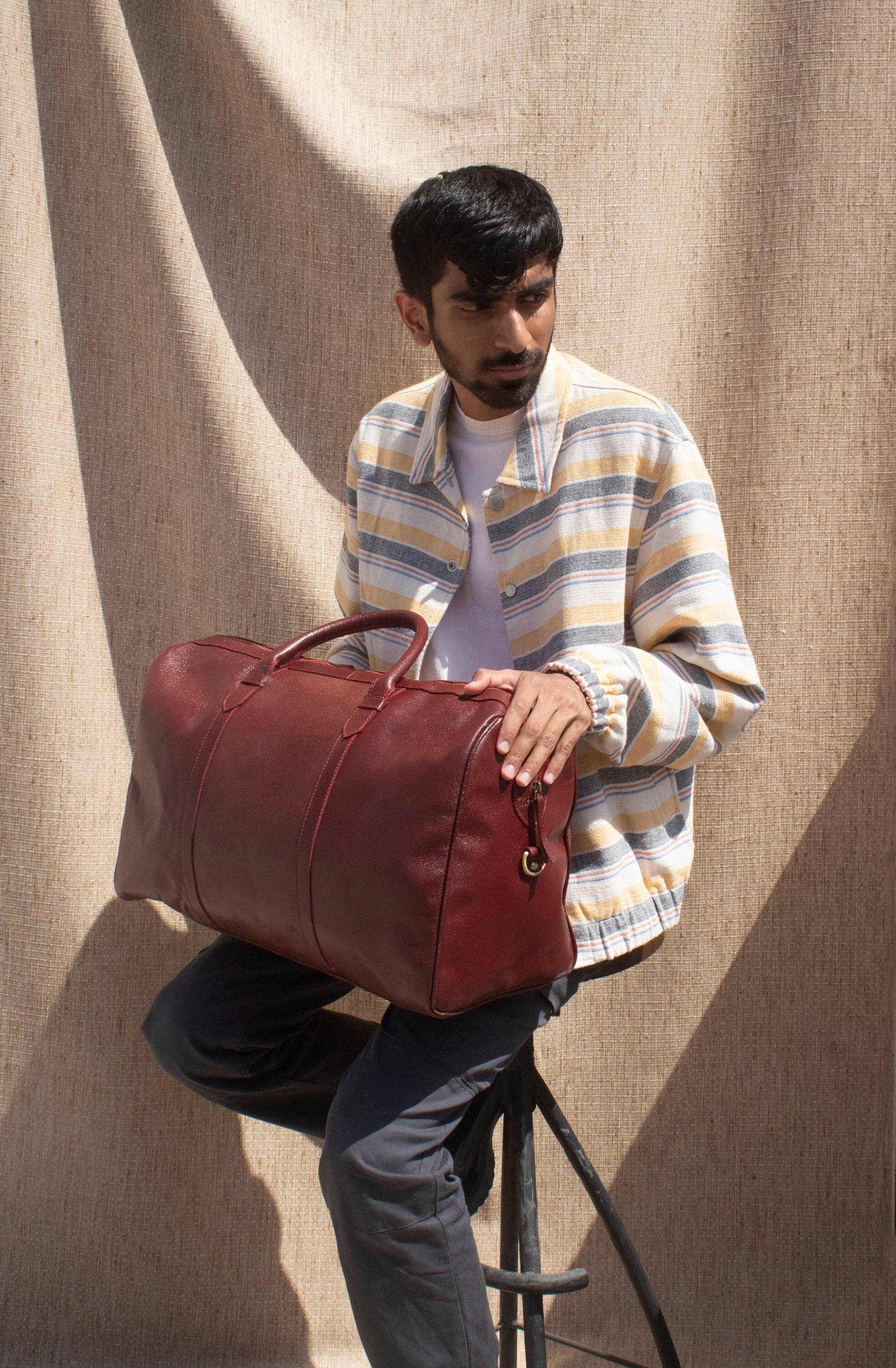 Leder Seesack Handgefertigte Weekender Sporttasche Männer Urlaub Duffel Bag Reisetasche Overnight Bag, Weekender, Groomsmen Geschenk von Leatherewery