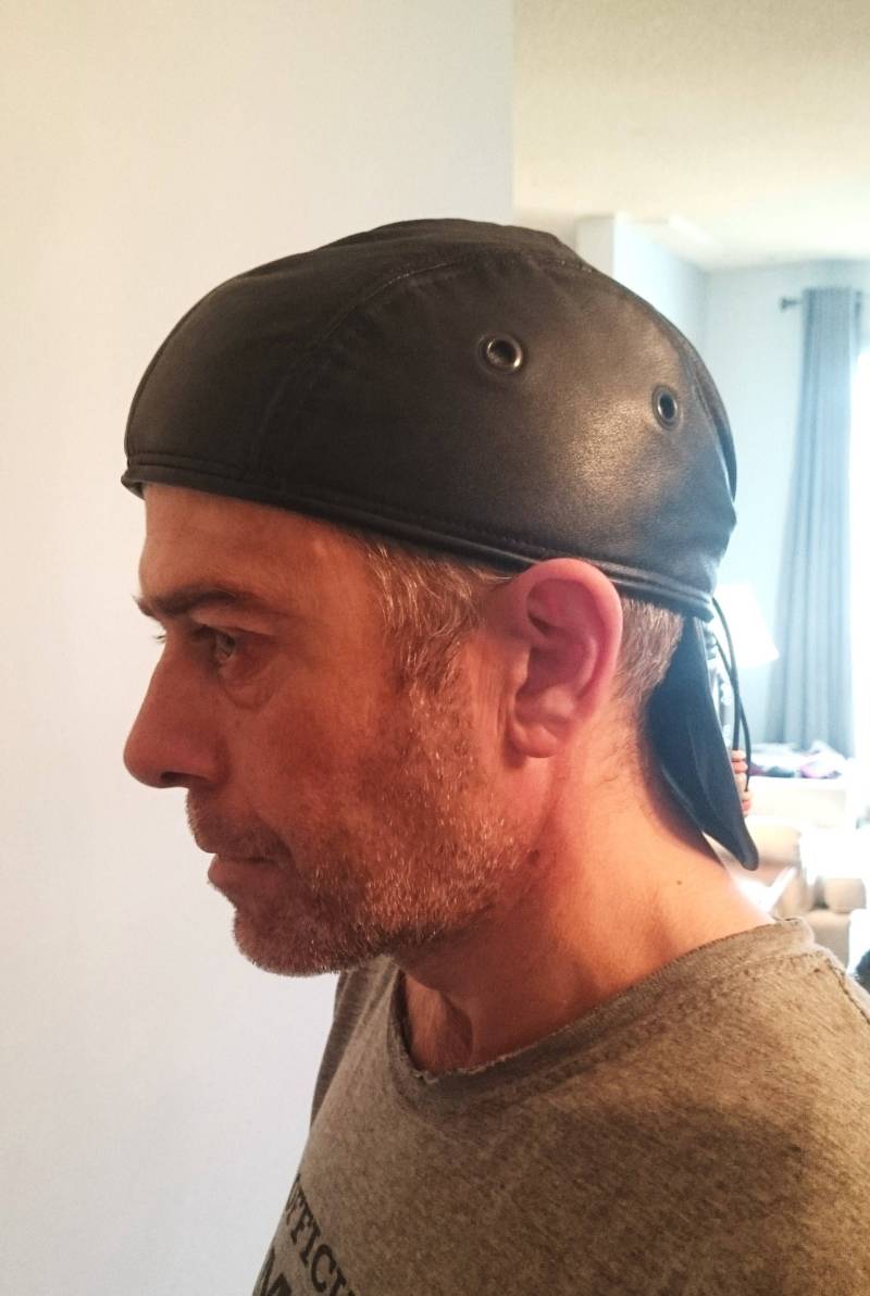 Made To Order Lammfell Leder Biker Skullcap/Doorag Herren Damen Unisex Stil Made To Order Lammfell Leder Biker Skullcap/Doorag Herren Damen Unisex Stil von LeatherheadOriginals