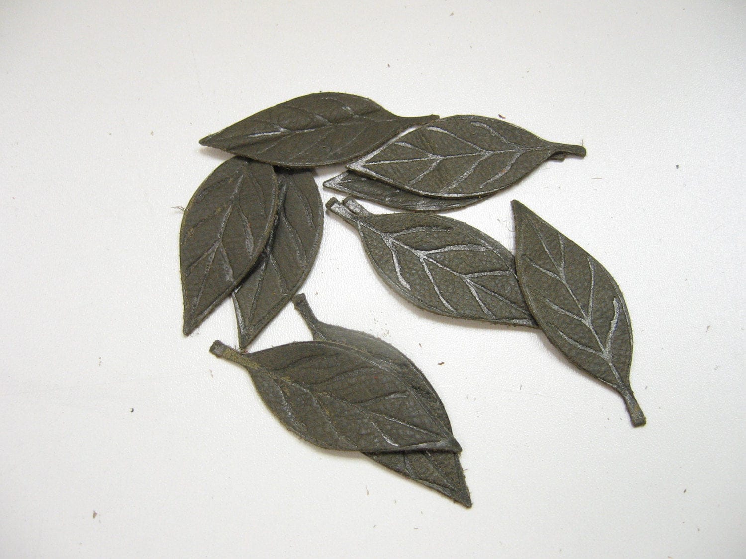 Aus Leder Gestanzte Blattformen Mit Adern in Verschiedenen Farben | 12 Stück Aus Leder Gestanzte Blattformen Mit Adern in Verschiedenen Farben | 12 Stück von Leatherstripper