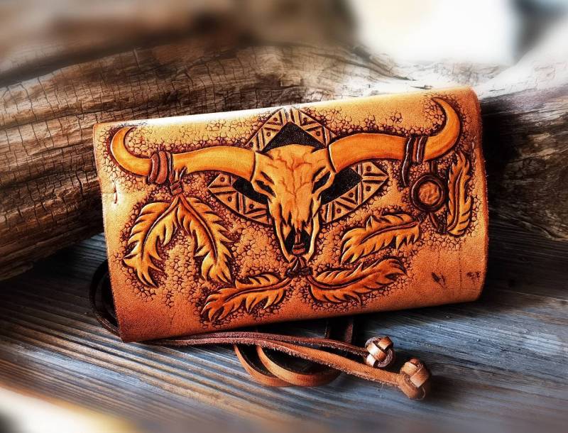 Tabak Tasche Leder von LeatherworkSUMA