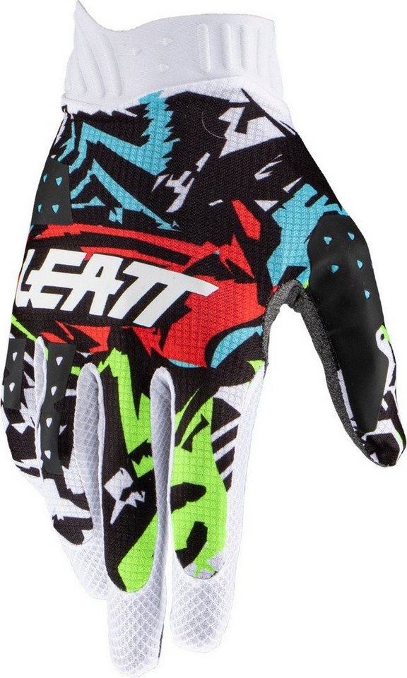 Leatt Motorradhandschuhe 1.5 GripR Zebra Kinder Motocross Handschuhe Belüftet von Leatt