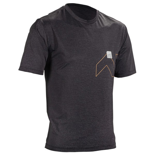 Leatt - MTB Trail 1.0 X-Flow Short Sleeve Jersey - Radtrikot Gr XL grau von Leatt