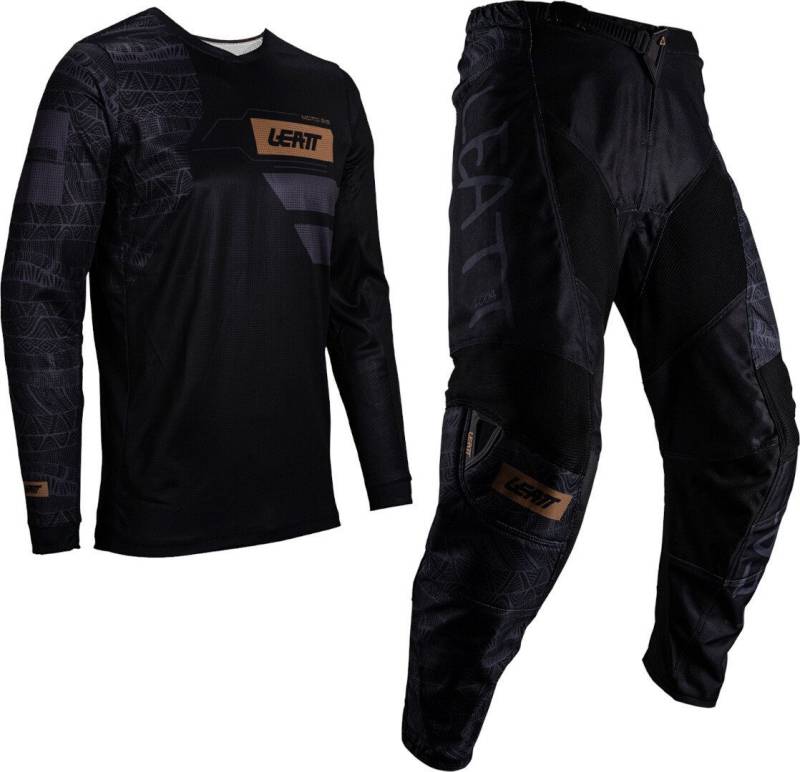 Leatt Motorradhose 3.5 Ride Kit Mosaic 2025 Motocross Jersey und Hose Set Atmungsaktiv von Leatt