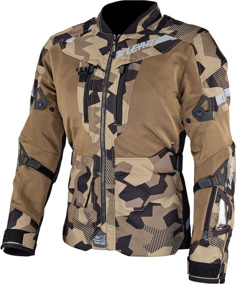 Leatt Motorradjacke ADV FlowTour 7.5 wasserdichte Motorrad Textiljacke Rückenprotektor enthalten,herausnehmbares Innenfutter,wasserdicht von Leatt