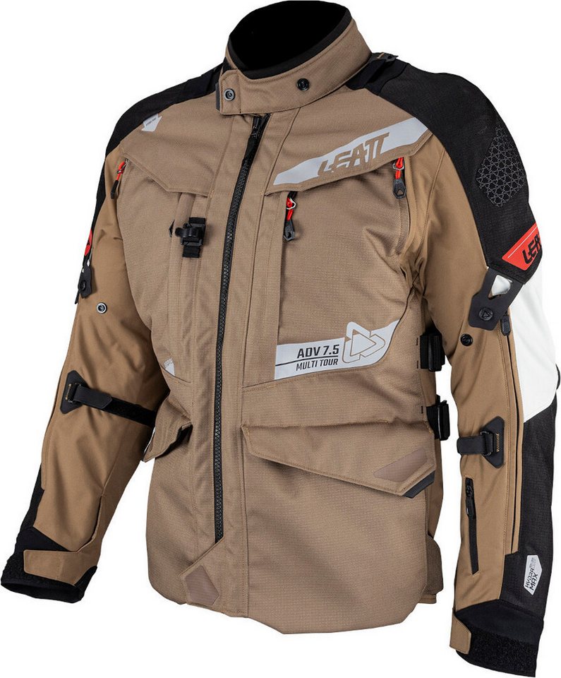 Leatt Motorradjacke ADV Multitour 7.5 wasserdichte Textiljacke (wasserdicht) Rückenprotektor enthalten,herausnehmbares Innenfutter,wasserdicht von Leatt