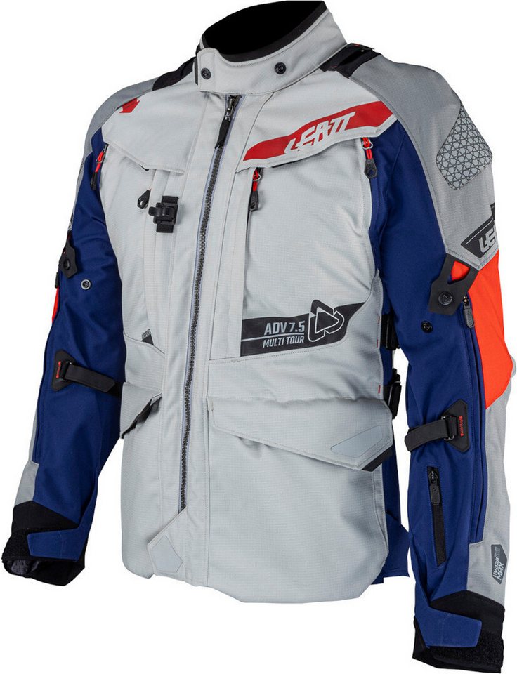 Leatt Motorradjacke ADV Multitour 7.5 wasserdichte Textiljacke Rückenprotektor enthalten,herausnehmbares Innenfutter,wasserdicht von Leatt