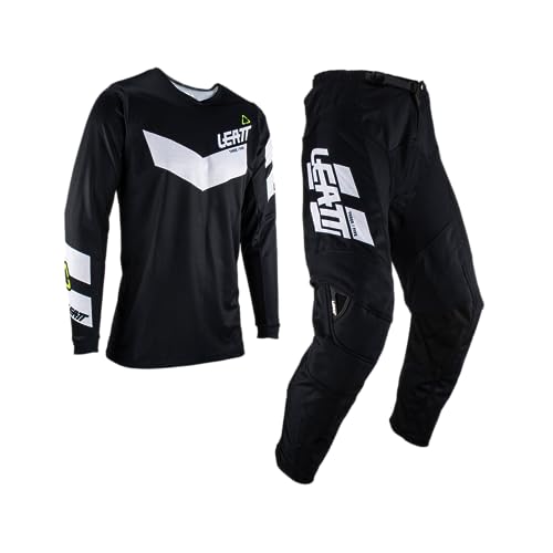 Leatt Unisex 3.5 Ride 2023 Trikots und Hosen Mot motorocross Set, Balck/Weiß, XL von Leatt