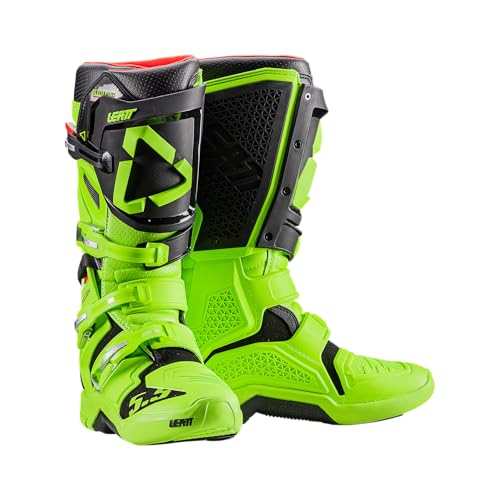 Leatt Unisex Boot 5.5 Flexlock Motorradstiefel, limonengrün, 47 EU von Leatt