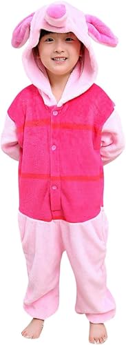 LeaveLive Kinder Tier Onesies Halloween Cosplay Kostüm Pyjamas(KidsPig-105) von LeaveLive