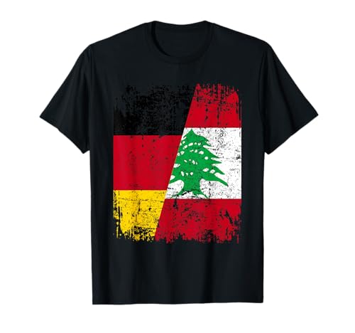 LIBANON DEUTSCHLAND Flagge | Damen Herren Kinder | Libanon T-Shirt LIBANON DEUTSCHLAND Flagge | Damen Herren Kinder | Libanon T-Shirt von Lebanon Family Shop