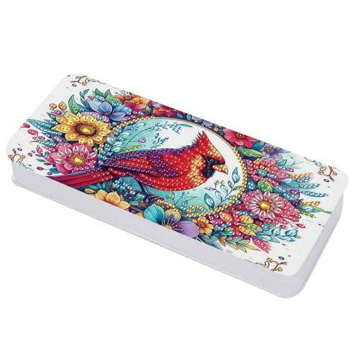 Lebartm Diamant Kunst Malerei Bleistift Fall Deckel Multi-Grid Bleistift Schreibwaren Box Federmäppchen 8.1x3.5 in Büroartikel Aufbewahrungsbox für Stifte Marker Malpinsel-Kardinal Lebartm Diamant Kunst Malerei Bleistift Fall Deckel Multi-Grid Bleistift Schreibwaren Box Federmäppchen 8.1x3.5 in Büroartikel Aufbewahrungsbox für Stifte Marker Malpinsel-Kardinal von Lebartm