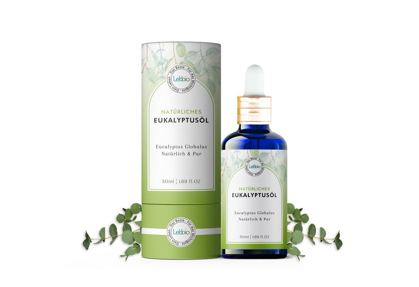 Lebbio Körperöl Eukalyptusöl – 100% Pur und natürlich, wirkt antibakteriell und fördert die Konzentration. Lebbio Körperöl Eukalyptusöl – 100% Pur und natürlich, wirkt antibakteriell und fördert die Konzentration. von Lebbio