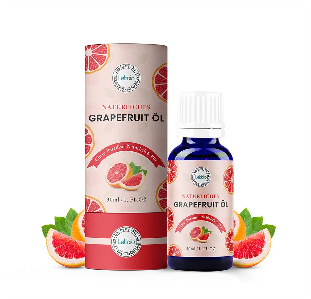 Lebbio Körperöl Grapefruitöl – 100% pur & natürlich, 30 ml Inhalt Lebbio Körperöl Grapefruitöl – 100% pur & natürlich, 30 ml Inhalt von Lebbio