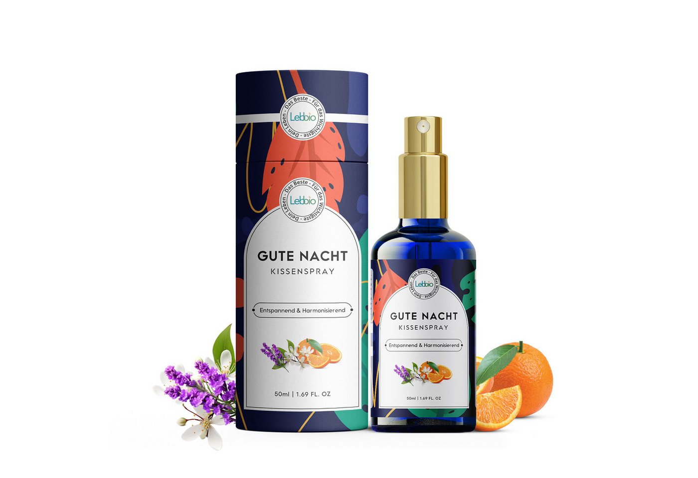 Lebbio Körperöl Gute Nacht Kissenspray – 100% natürliche Ölmischung, Fördert Schlaf, beruhigt, erfrischt, entspannt Geist und Körper. Lebbio Körperöl Gute Nacht Kissenspray – 100% natürliche Ölmischung, Fördert Schlaf, beruhigt, erfrischt, entspannt Geist und Körper. von Lebbio