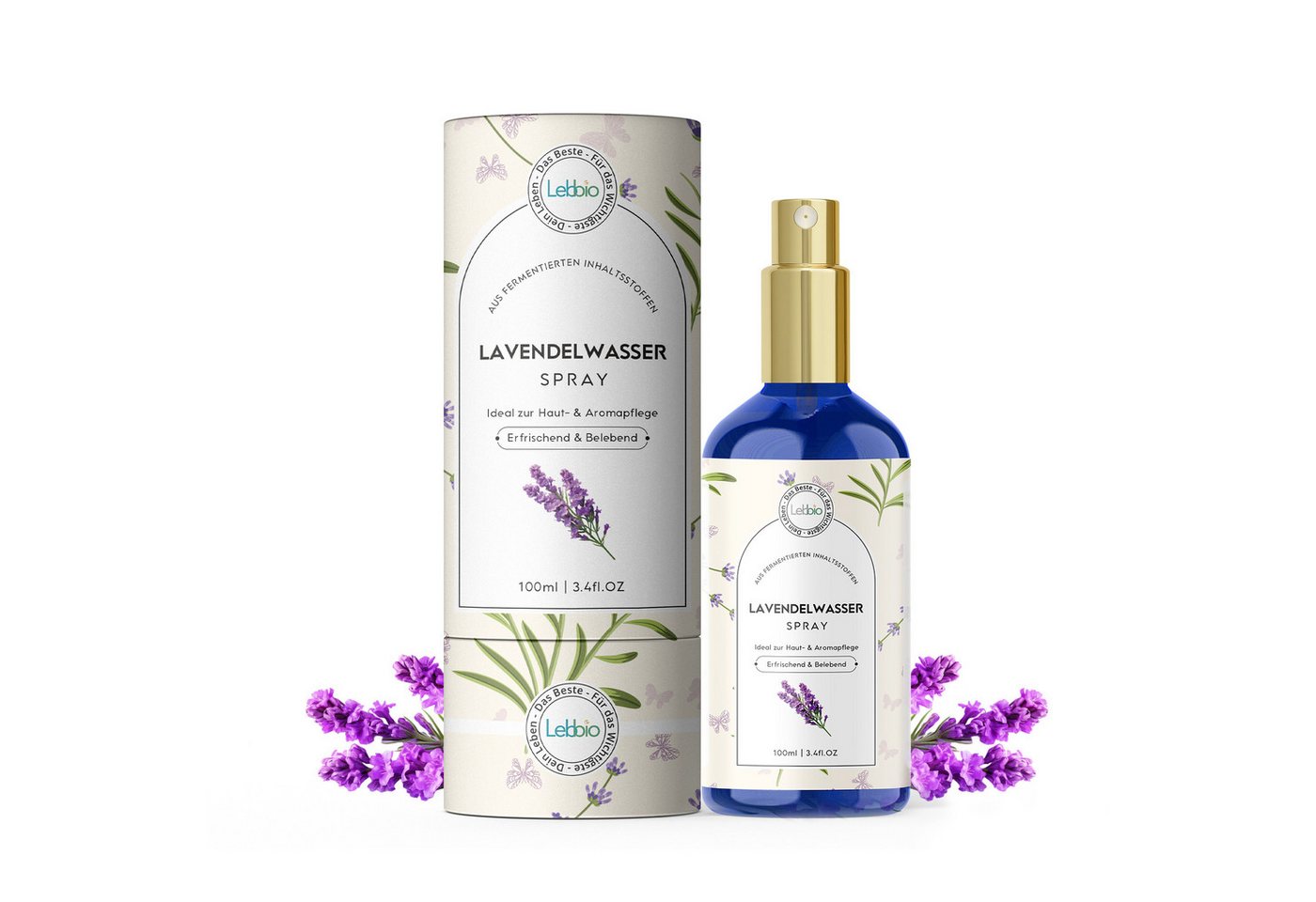 Lebbio Körperöl Lavendelwasser Spray – Aus fermentierten Inhaltsstoffen, regeneriert empfindliche Haut, lindert Hautreizungen Lebbio Körperöl Lavendelwasser Spray – Aus fermentierten Inhaltsstoffen, regeneriert empfindliche Haut, lindert Hautreizungen von Lebbio
