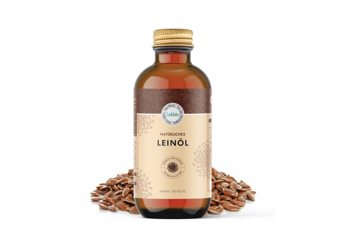 Lebbio Körperöl Leinöl - Fördert die Herzgesundheit und ist entzündungshemmend, 250 ml Inhalt Lebbio Körperöl Leinöl - Fördert die Herzgesundheit und ist entzündungshemmend, 250 ml Inhalt von Lebbio