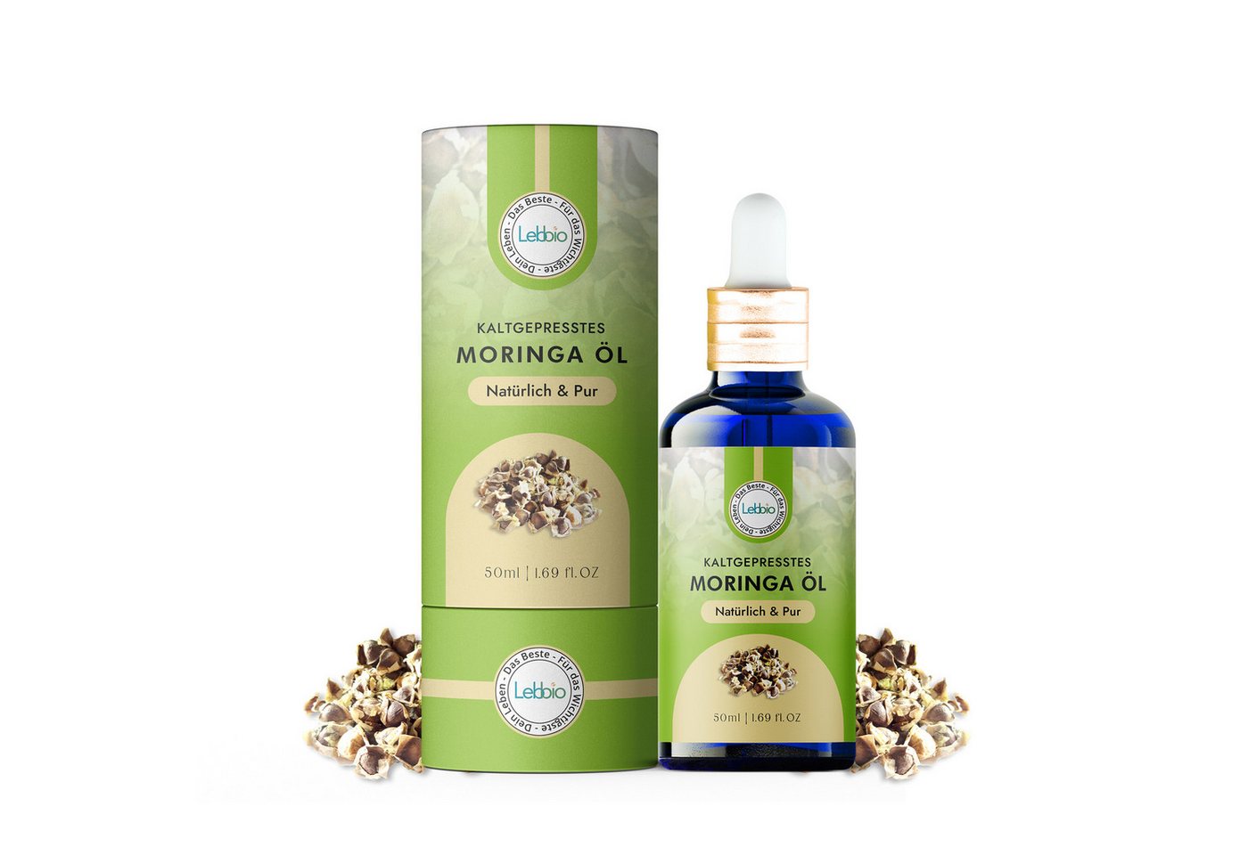 Lebbio Körperöl Moringa Öl - 100% Pur und kaltgepresst, entzündungshemmend, fördert gesunde Haut und Haare Lebbio Körperöl Moringa Öl - 100% Pur und kaltgepresst, entzündungshemmend, fördert gesunde Haut und Haare von Lebbio