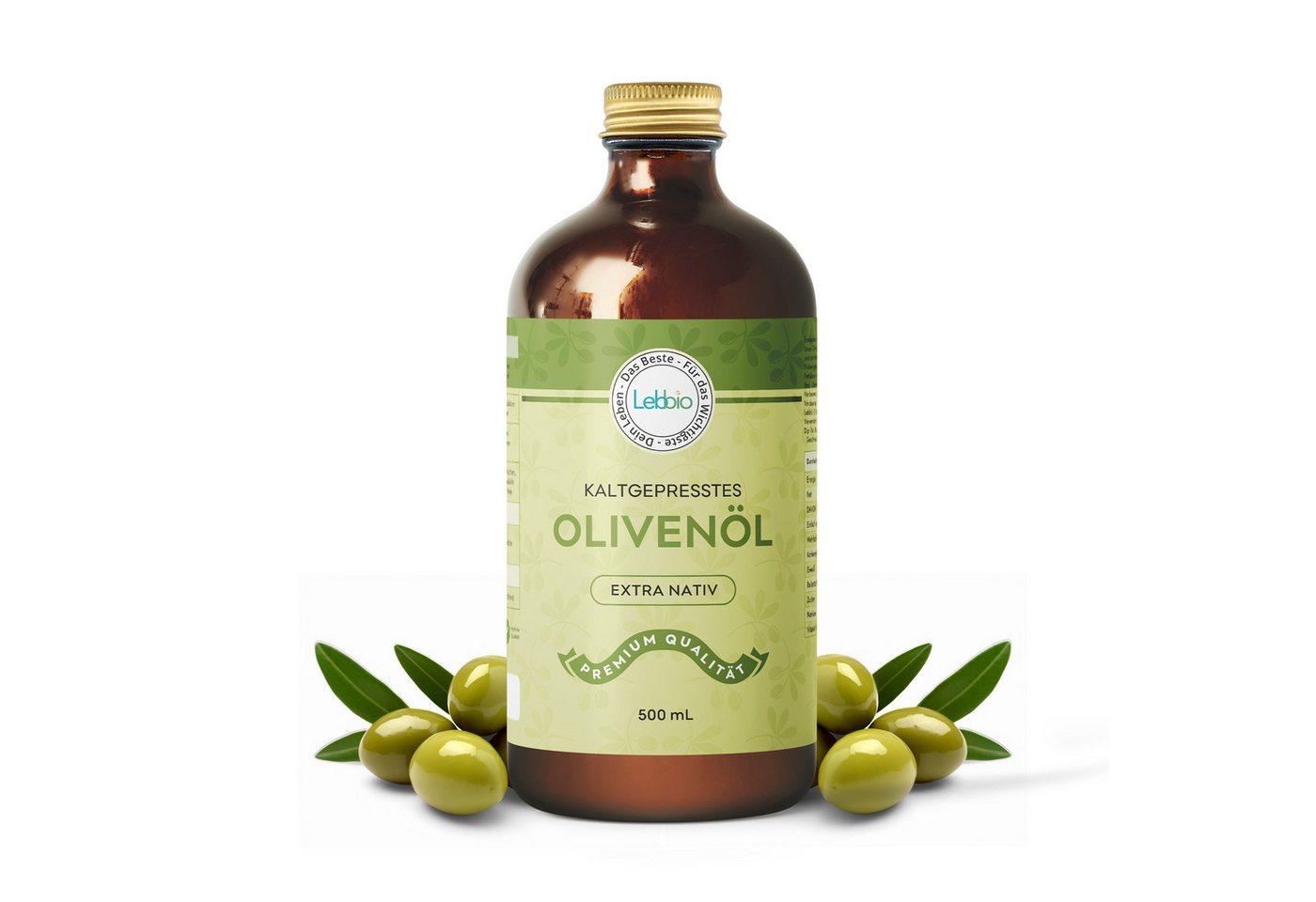 Lebbio Körperöl Olivenöl - Fördert die Gesundheit durch seine guten Fette, 500ml Inhalt Lebbio Körperöl Olivenöl - Fördert die Gesundheit durch seine guten Fette, 500ml Inhalt von Lebbio