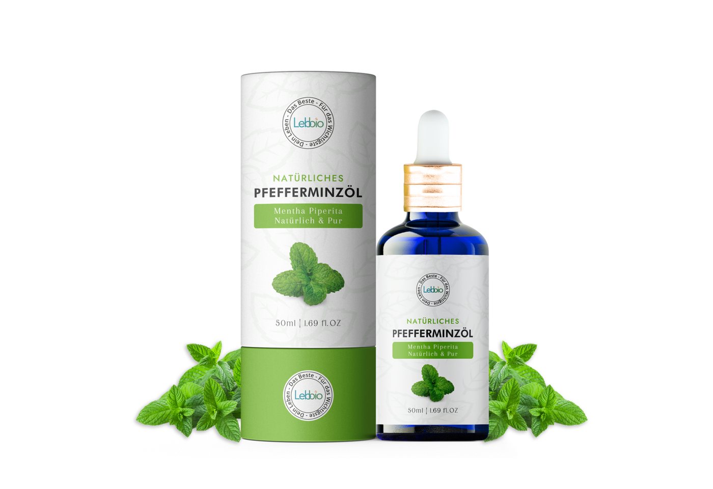 Lebbio Körperöl Pfefferminzöl – 100% Pur und natürlich, wirkt entzündungshemmend und lindert Kopfschmerzen Lebbio Körperöl Pfefferminzöl – 100% Pur und natürlich, wirkt entzündungshemmend und lindert Kopfschmerzen von Lebbio