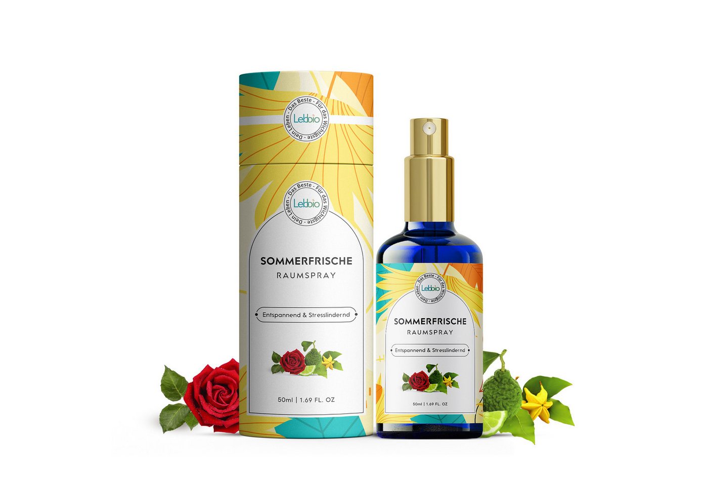 Lebbio Körperöl Sommerfrische Raumspray - 100% natürliche Ölmischung, Erfrischt Räume, belebt Sinne, fördert sommerliche Frische. Lebbio Körperöl Sommerfrische Raumspray - 100% natürliche Ölmischung, Erfrischt Räume, belebt Sinne, fördert sommerliche Frische. von Lebbio