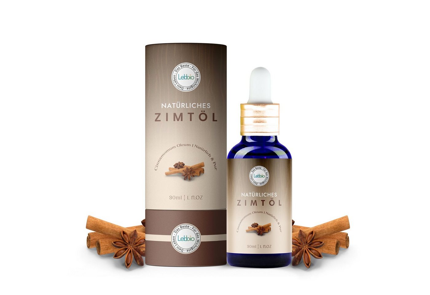 Lebbio Körperöl Zimtöl – 100% Pur und natürlich, 30ml, Fördert Wohlbefinden & kann Blutzuckerspiegel stabilisieren Lebbio Körperöl Zimtöl – 100% Pur und natürlich, 30ml, Fördert Wohlbefinden & kann Blutzuckerspiegel stabilisieren von Lebbio