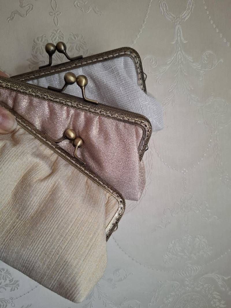 Genähte Clipbörse - Portmonnaie Schminktäschchen Kleines Etui Täschchen Glitzer Geschenk Für Damen/Mädchen von LebenslustHandmade