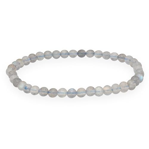 Lebensquelle Plus Mini Kugelarmband | 4mm | Hochwertiges Edelsteinarmband (Labradorit) von Lebensquelle Plus