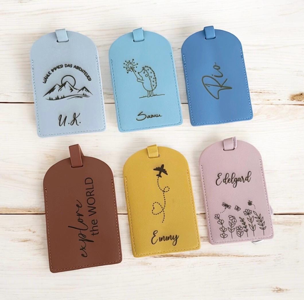 Leder Reise Travel Set, Kofferanhänger & Reisepass Hülle, Personalisiert, Geschenk, Flitterwochen, Reise, Urlaub, Kind, Gepäckanhänger Leder Reise Travel Set, Kofferanhänger & Reisepass Hülle, Personalisiert, Geschenk, Flitterwochen, Reise, Urlaub, Kind, Gepäckanhänger von Lebensschoen