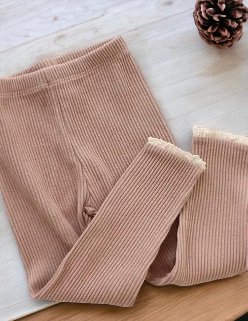 Babyhose Bio Baumwolle Babyleggings Leggings Für Mädchen Mit Rüschen von Lebenundgeniessen