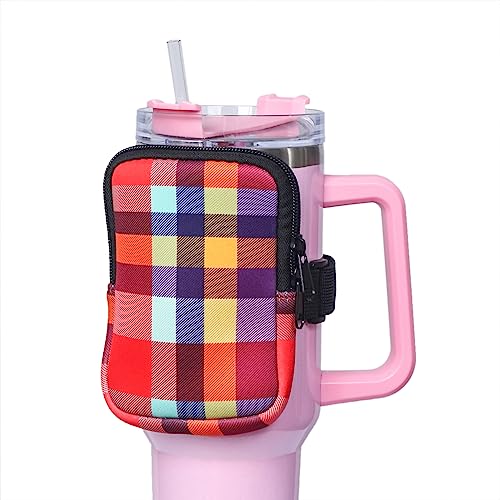 Lebitfun Stanley Wasserflasche mit Reißverschluss für Stanley Tumbler 1,2 l & IceFlow 20 850 ml, Fitness-Zubehör für Männer und Frauen, Stanley Bauchtasche für Karten, Schlüssel, Kopfhörer (#3) von Lebitfun