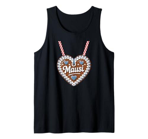 Mausi Lebkuchenherz Ersatz Dirndl Tank Top von Lebkuchenherz Volksfest für Mädchen