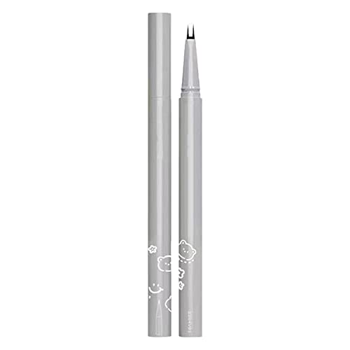 Doppelter Spitzer Unterer Wimpernkranz, Lang Anhaltendes Schnell Trocknendes Eyeliner, Wasserfester Flüssiger Eyeliner Stift, 0,01 Mm Eyeliner, Schweißfest, Ohne Make-up Abzuziehen von Lecerrot