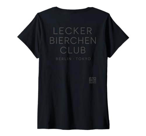 Damen Lecker Bierchen Club - Text auf Rückseite T-Shirt mit V-Ausschnitt Damen Lecker Bierchen Club - Text auf Rückseite T-Shirt mit V-Ausschnitt von Lecker Bierchen Club - Text auf Rückseite