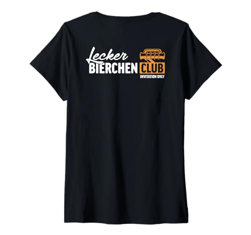 Damen Lecker Bierchen Club Mallorca Malle Urlaub Party T-Shirt mit V-Ausschnitt Damen Lecker Bierchen Club Mallorca Malle Urlaub Party T-Shirt mit V-Ausschnitt von Lecker Bierchen Club - Worldwide