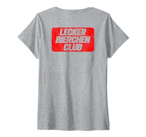 Damen Lecker Bierchen Club Mallorca Malle Urlaub Party T-Shirt mit V-Ausschnitt Damen Lecker Bierchen Club Mallorca Malle Urlaub Party T-Shirt mit V-Ausschnitt von Lecker Bierchen Club - Worldwide