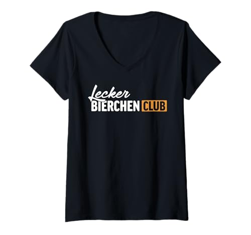 Damen Lecker Bierchen Club Mallorca Malle Urlaub Party T-Shirt mit V-Ausschnitt Damen Lecker Bierchen Club Mallorca Malle Urlaub Party T-Shirt mit V-Ausschnitt von Lecker Bierchen Club - Worldwide