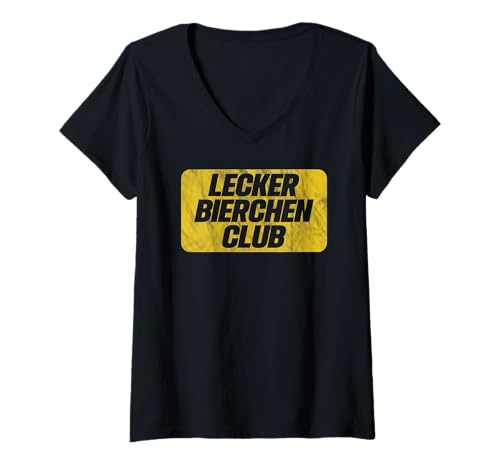 Damen Lecker Bierchen Club Mallorca Malle Urlaub Party T-Shirt mit V-Ausschnitt Damen Lecker Bierchen Club Mallorca Malle Urlaub Party T-Shirt mit V-Ausschnitt von Lecker Bierchen Club - Worldwide