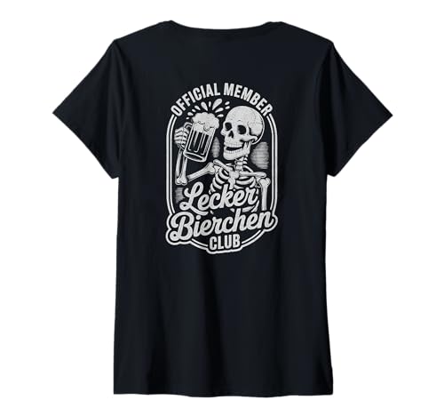 Damen Lecker Bierchen Club Mallorca Malle Urlaub Party T-Shirt mit V-Ausschnitt Damen Lecker Bierchen Club Mallorca Malle Urlaub Party T-Shirt mit V-Ausschnitt von Lecker Bierchen Club - Worldwide