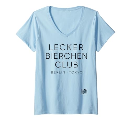 Damen Lecker Bierchen Club T-Shirt mit V-Ausschnitt Damen Lecker Bierchen Club T-Shirt mit V-Ausschnitt von Lecker Bierchen Club