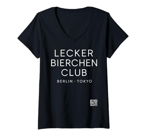 Damen Lecker Bierchen Club T-Shirt mit V-Ausschnitt Damen Lecker Bierchen Club T-Shirt mit V-Ausschnitt von Lecker Bierchen Club