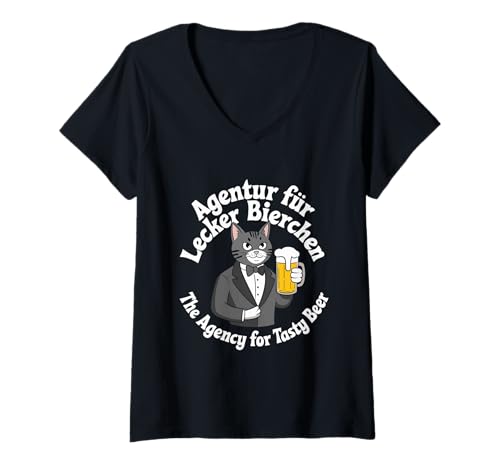 Damen Funny Mallorca Crew Tasty Beer Lecker Bierchen T-Shirt mit V-Ausschnitt von Lecker Bierchen Party Crew Mallorca