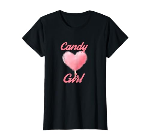 Zuckerwatte Damen Mädchen Junioren Frauen T-Shirt von Lecker Zuckerwatte Girls Club Kirmes Zucker