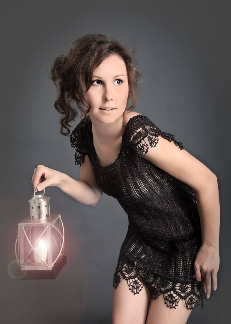 Exklusive Häkelkleid Schwarz Metallisiert von LecrochetArt