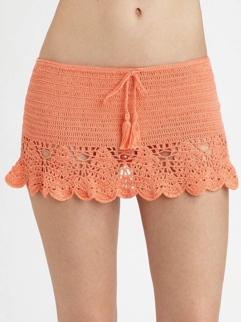 Gehäkelte Modetrends Exklusiver Gehäkelt Sommer Strandrock - Auf Bestellung von LecrochetArt