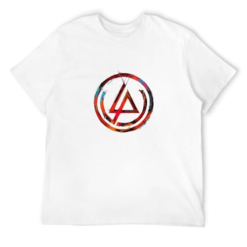 Commemate Chester Bennington T Shirt Linkin Park Printed T-Shirt Men Hipster Street Tees Cool Tops White M von Lectoure Pure