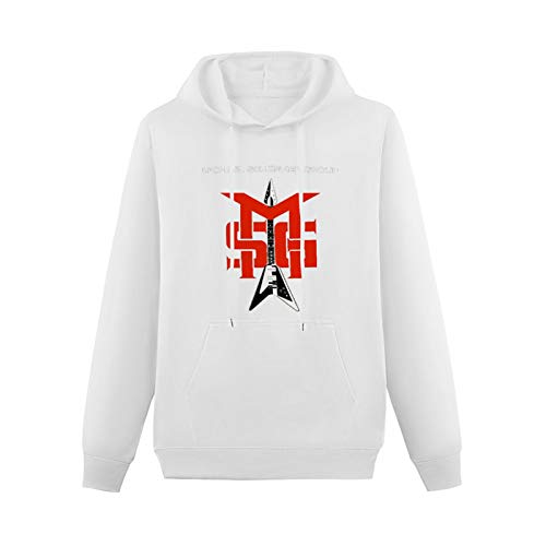 Lectoure Pure Long Sleeve Sweatshirts for Men Michael Schenker Group Msg Jazz Cotton Heavyweight Hooded Shirts White XXL von Lectoure Pure