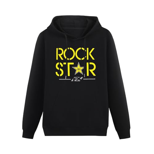 Lectoure Pure Rockstar Energy Duplex Hoody Graphic Mens Black Printed Hoodie Top L von Lectoure Pure